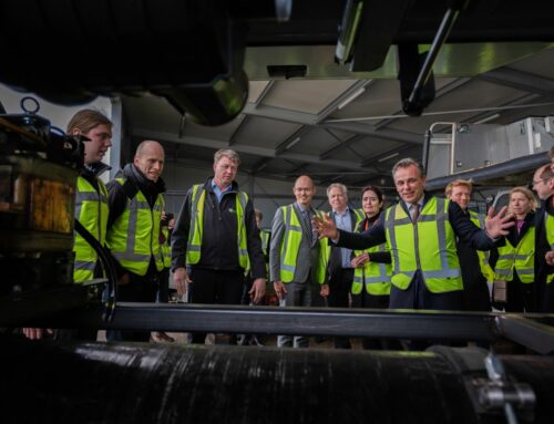 Mark Harbers, Minister of the Ministry of Infrastructure and Water Management visits Groningen Airport Eelde